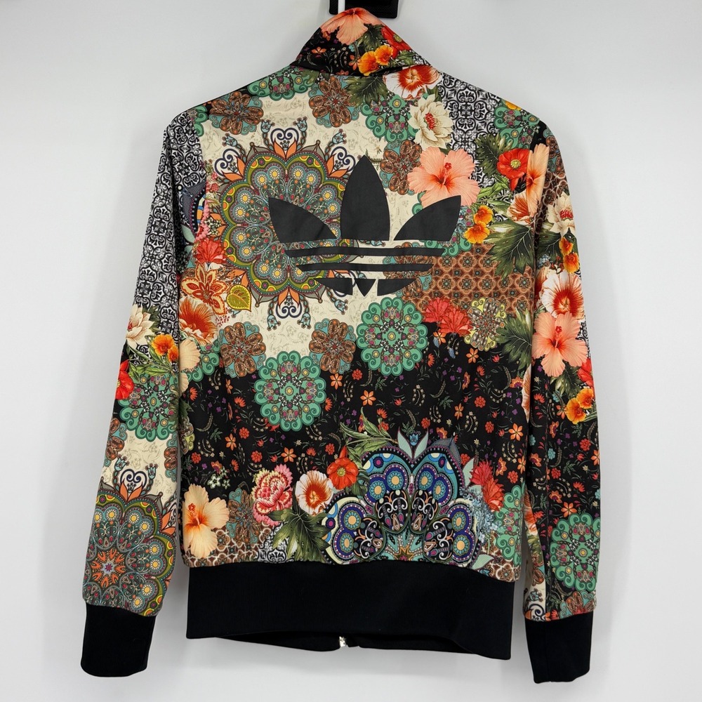 Adidas x Farm Jardim Agharta Track Jacket Women L Floral BR5129 Trefoil